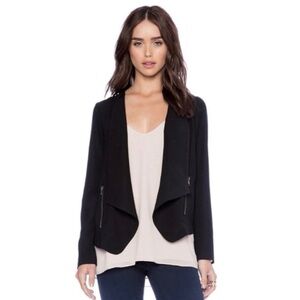 BB DAKOTA ISHANA OPEN DRAPE SUIT BLAZER JACKET